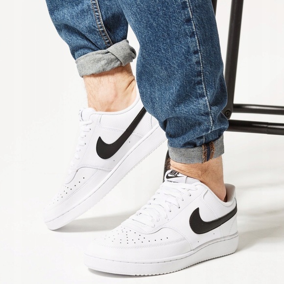 Nike Shoes Nike Court Vision Low Sneakers Men Size 9 White With